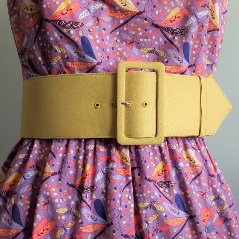 Yellow Belt Plus Size Etsy