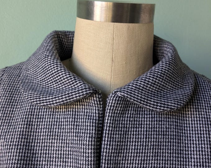 Retro Short Cape Coat • 1950s Peter Pan Collar Capelet • Elbow‑Length Jacket