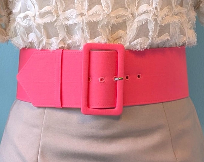 Custom Fabric Belt • 3" Wide, Made to Your Waist