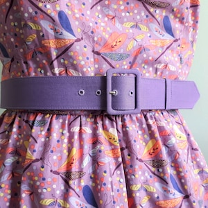 1.5 inch custom belt with matching fabric covered buckle in many colors, handmade belt, custom made belt, custom fabric or colors image 4