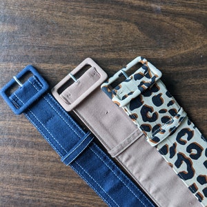 Custom belt made with fabric of your choice