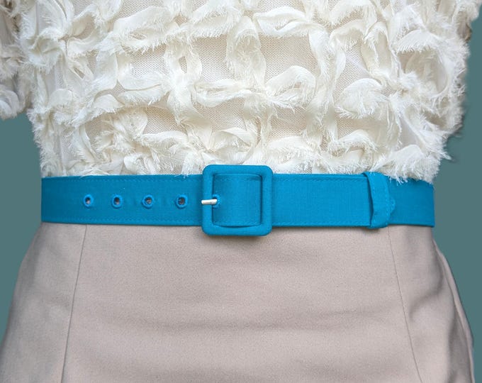 Custom Fabric Covered Belt • 1" wide, Cotton Dress Belt