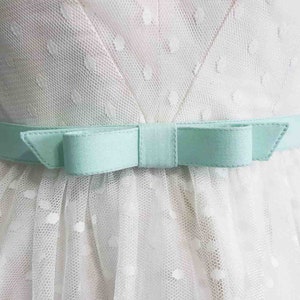3/4"  width bow belt in  custom SIZES and COLORS available - fabric belt- bow belt - custom belt