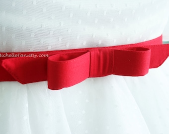 red bow belt , custom made belt, red belt, retro belt, vintage inpired belt , plus size belts  - custom SIZES and COLORS available