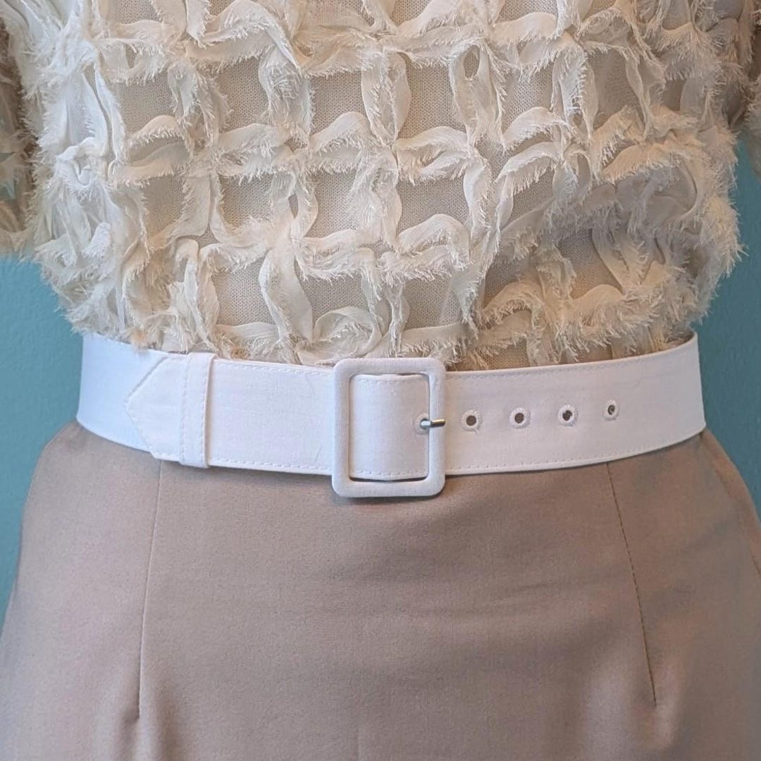 Custom Fabric Covered Belt • 1.5 Inch Wide, Retro Style Dress Belt