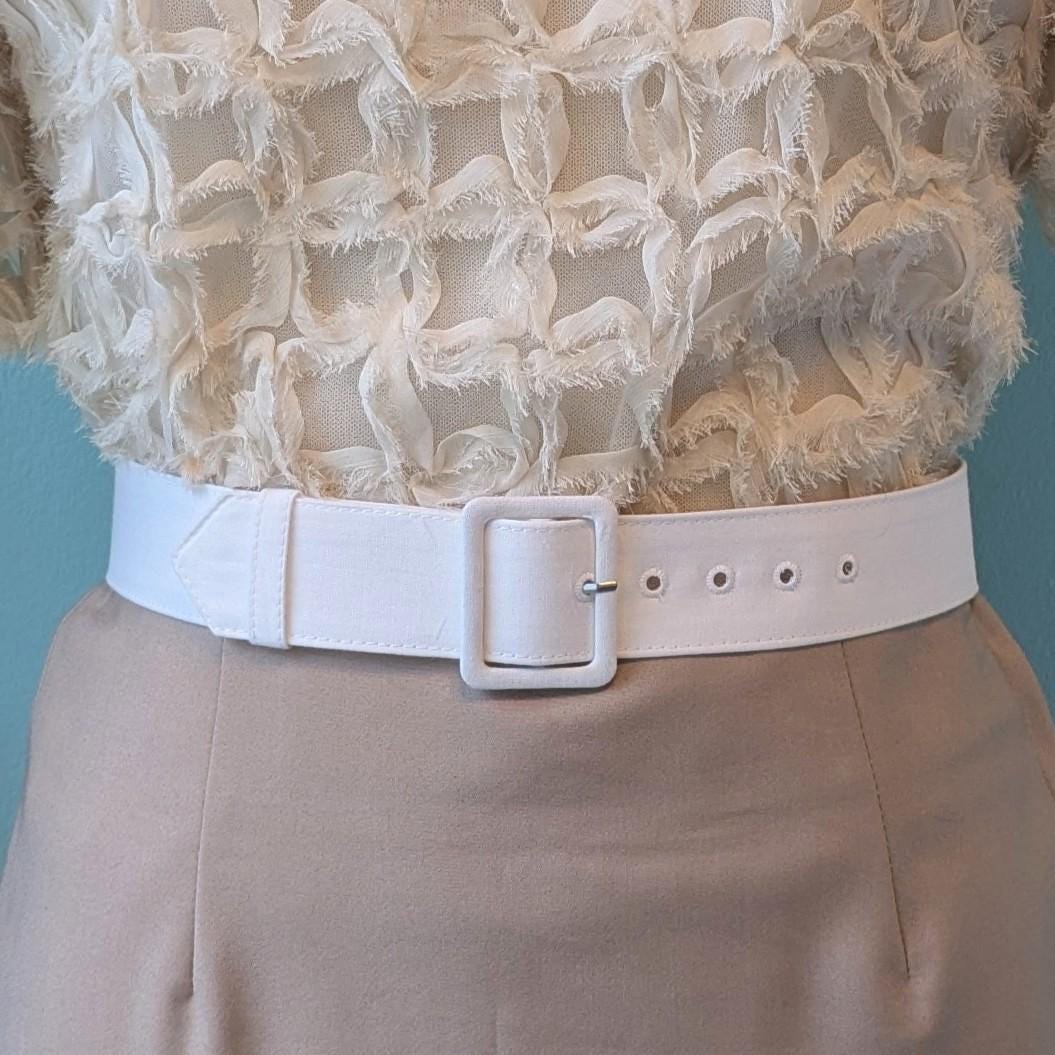 White Cloth Belt
