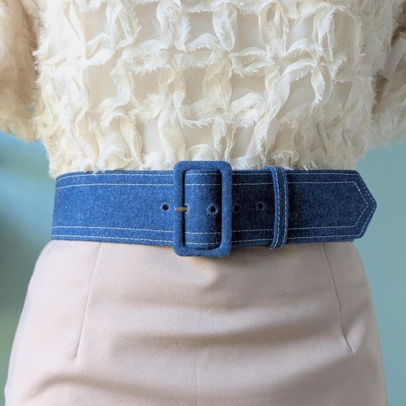 belts for denim dress Denim Dress Outfit w. Belt for Women