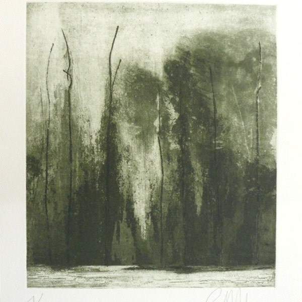 Waiting for spring original etching