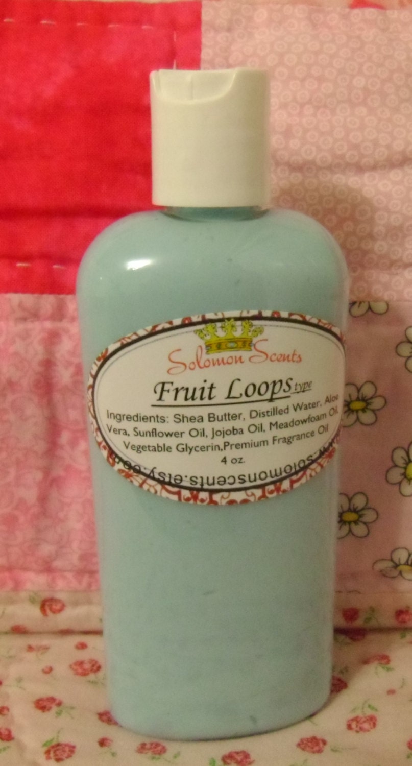 Fruit Loops type Shea Butter Lotion Etsy