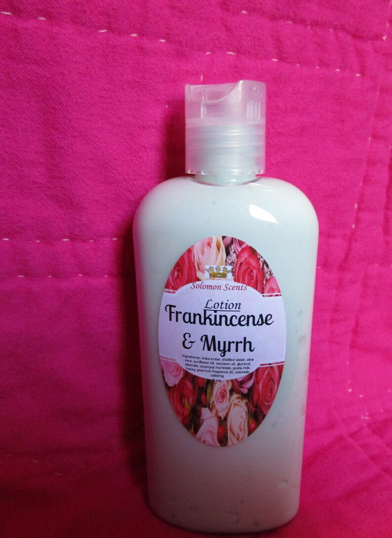 Frankincense & Myrrh Shea Butter Goats Milk Honey Lotion Etsy