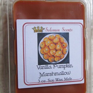 Vanilla Pumpkin Marshmallow Soy Wax Melt