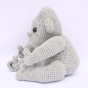 Crochet gorilla PDF pattern realistic gorilla wildlife theme decor nursery decor gorilla amigurumi Instant download gorilla pattern