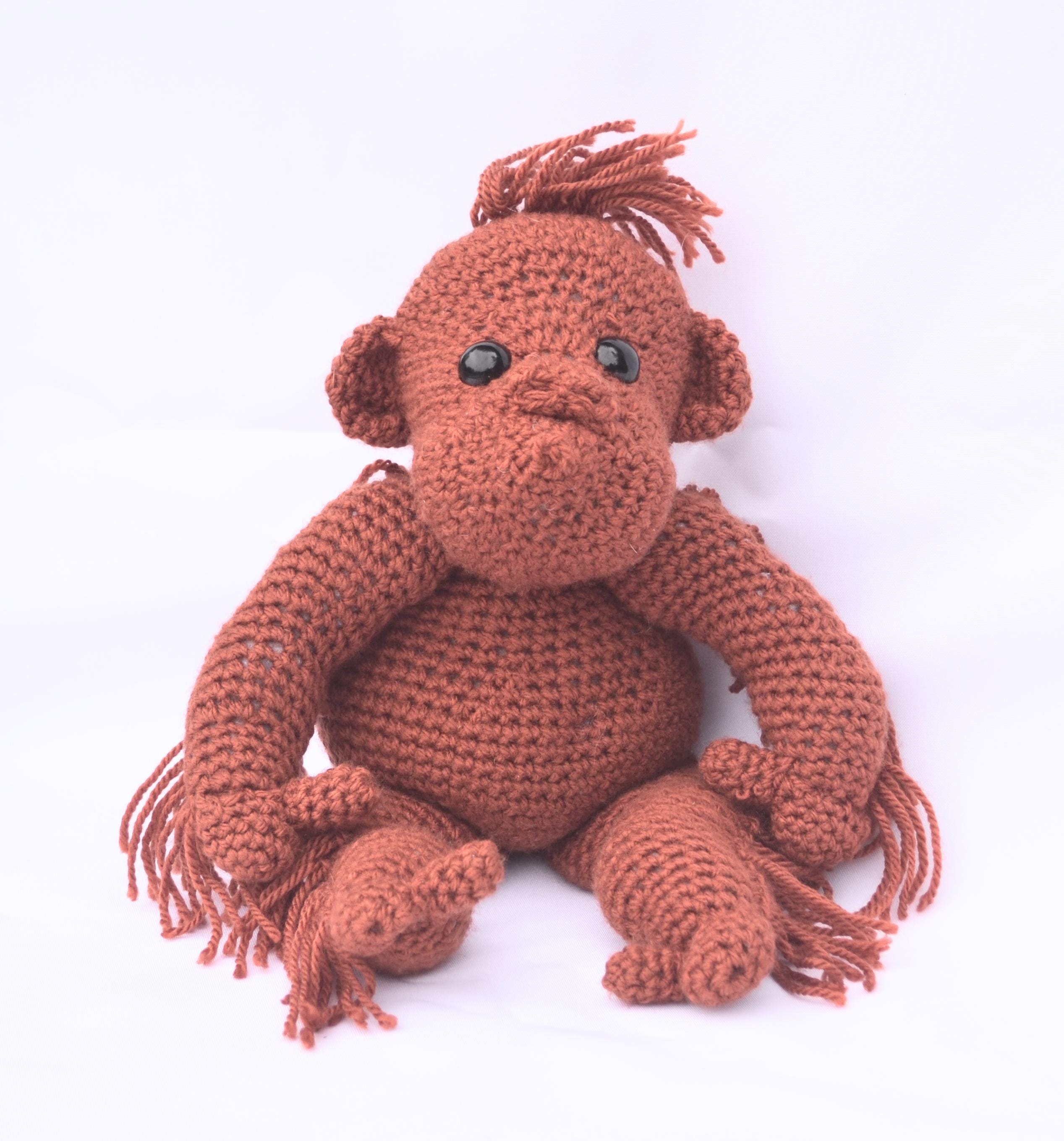 8 Orangutan Crochet Patterns for Endangered Animal Amigurumi 2 Crochet Orangutan Amigurumi Pattern: Monkey (English)