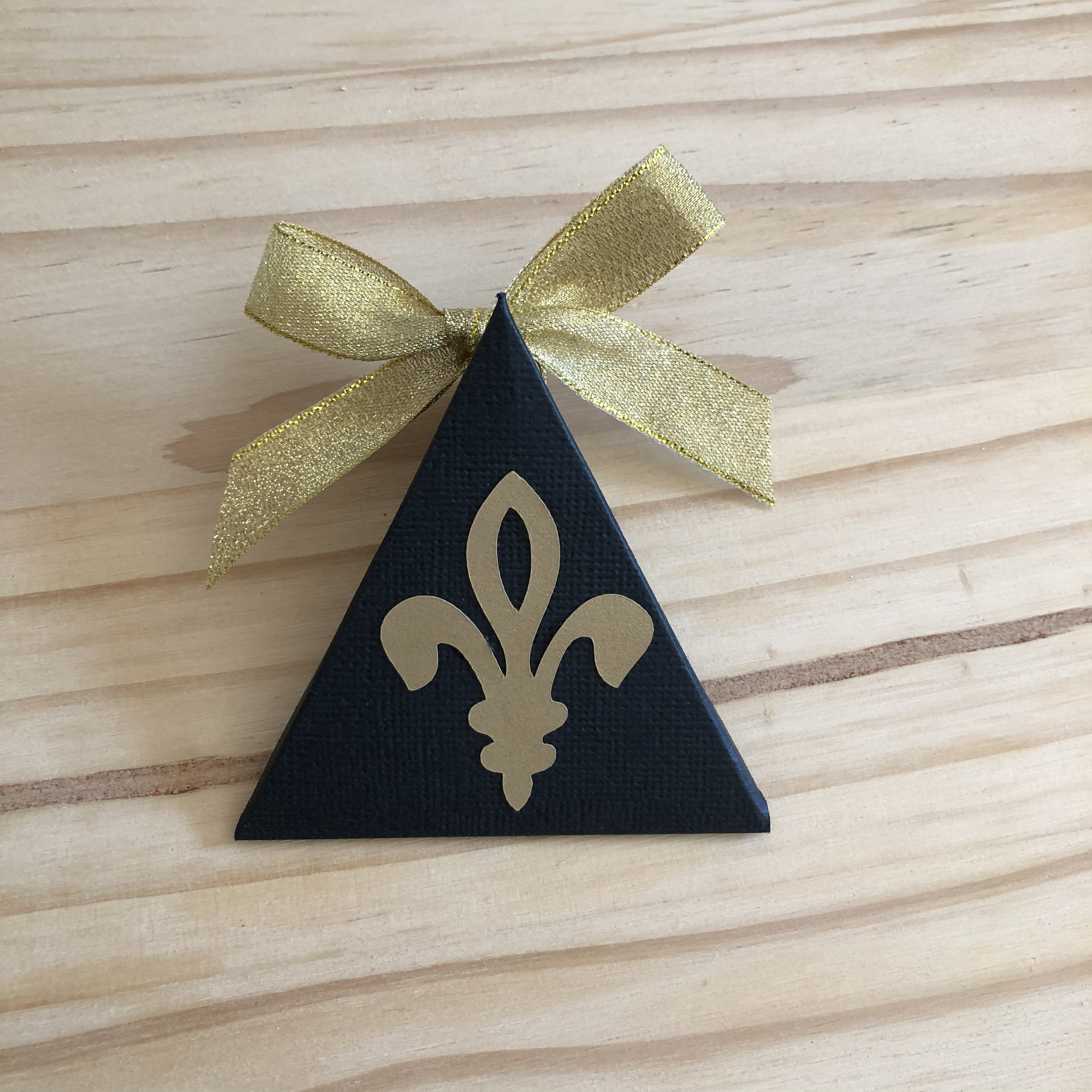 Fleurdelis Favor Box Fleurdelis Gift Boxes Black Gold Etsy