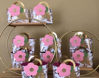 Paper Purse Favor Tote: Baby Shower, Birthday, Bridal Shower Decorations (26XJ)