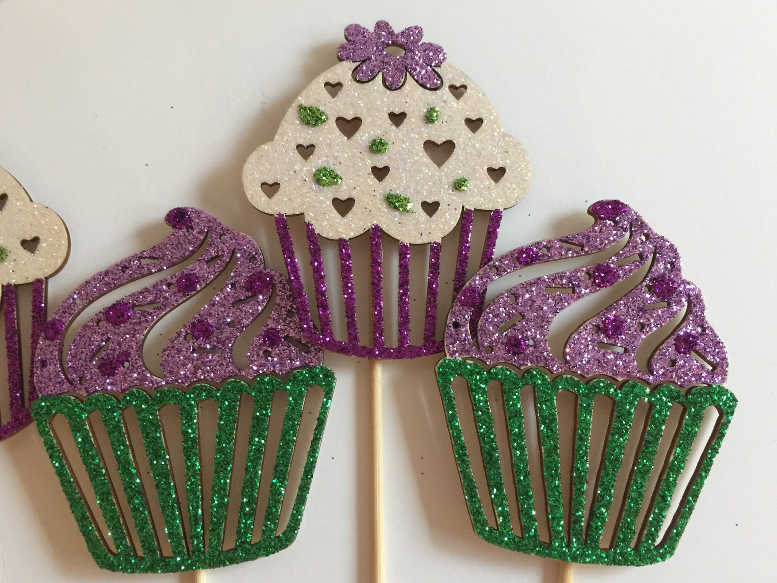 Cupcake Centerpieces Cupcakes on a Stick Glitter Cupcakes Etsy
