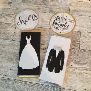 Chocolate Bar Wrapper Favor Chocolate Bar Wrappers Bridal Shower Bachelorette Wedding Favor 1.55oz Chocolate Bar Purse