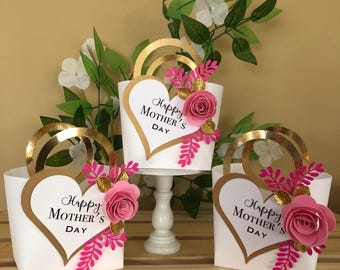 Purse Favor Paper Purse Petite Tote Baby Shower Birthday Favor Bridal Shower Favor Paper Paper Flowers
