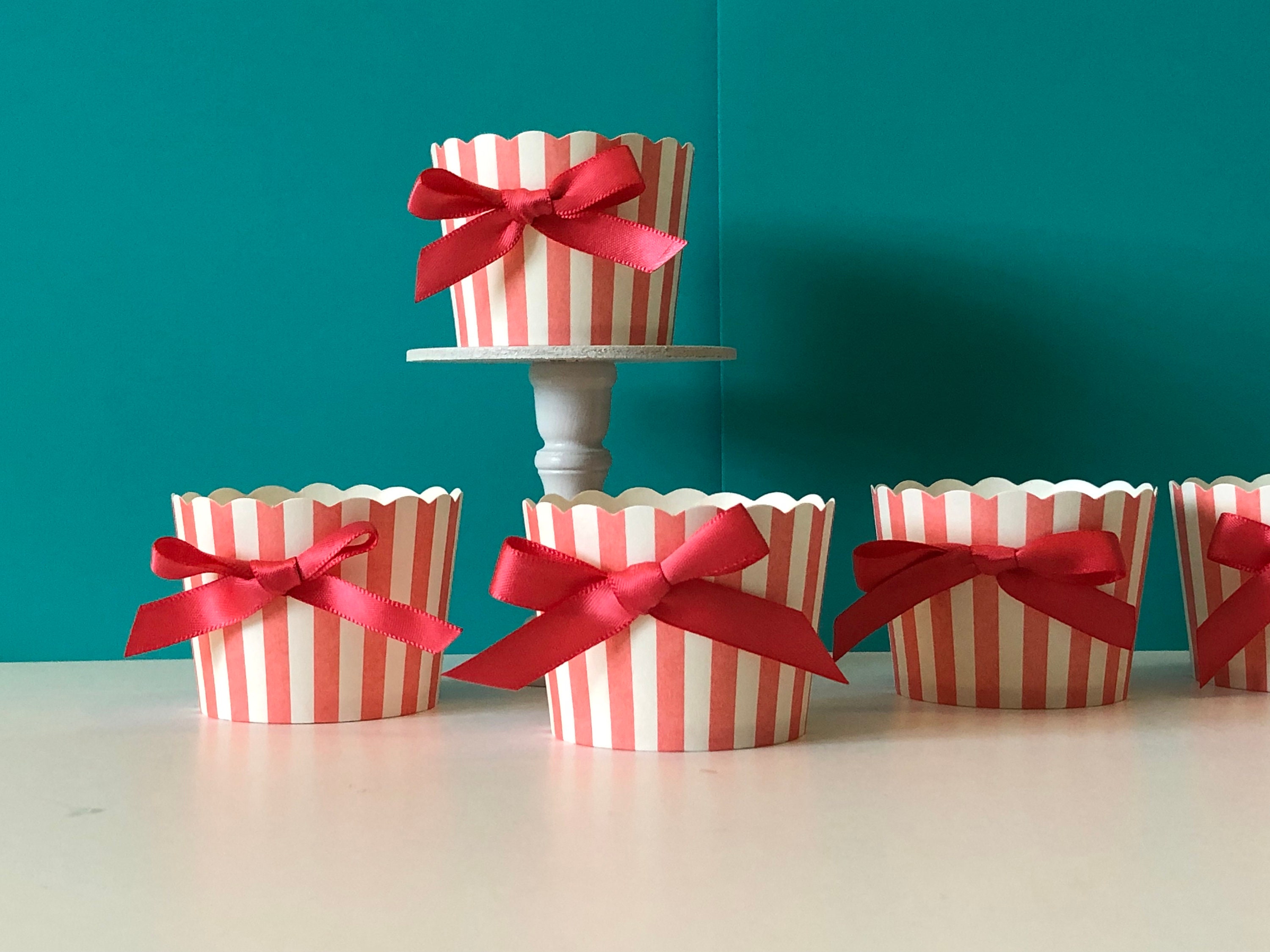 Baking Cups Decorative Paper Cups Paper Snack Cups Striped | Etsy