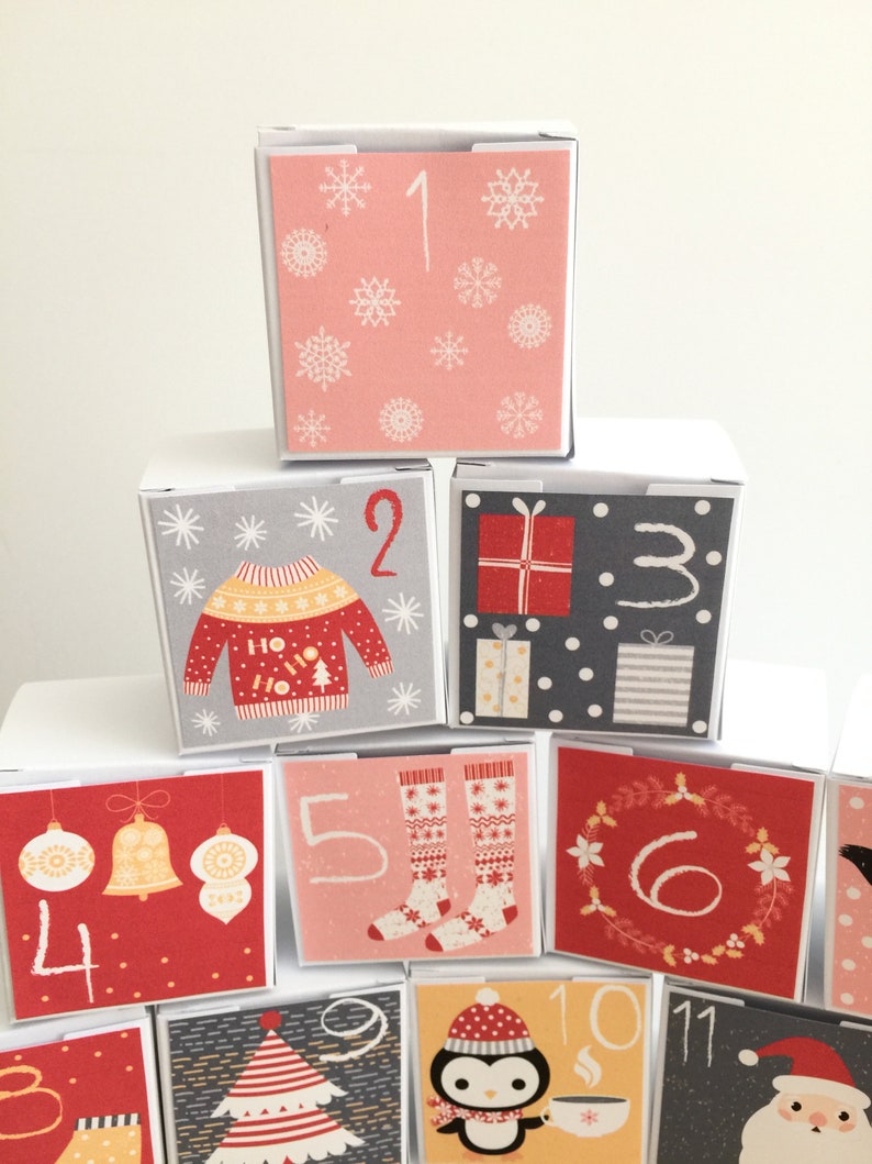 Advent Calendar Kit Advent Calendar Kit Christmas Favor Boxes Etsy