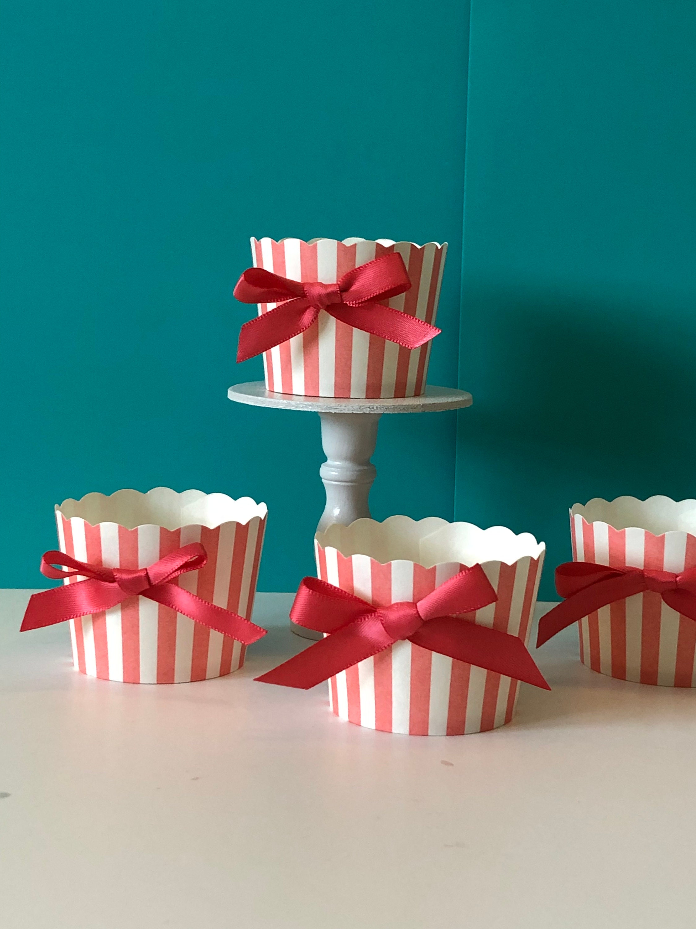 Baking Cups Decorative Paper Cups Paper Snack Cups Striped | Etsy