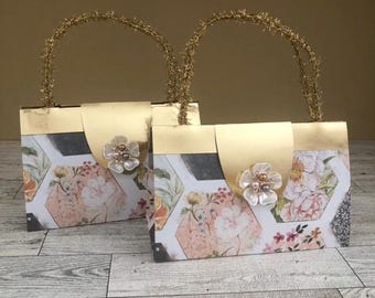 Purse Favor Paper Tote Baby Shower Birthday Favor Bridal Shower Favor Gift Bag
