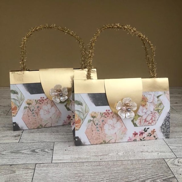 Purse Favor Paper Tote Baby Shower Birthday Favor Bridal Shower Favor Gift Bag (26BG)