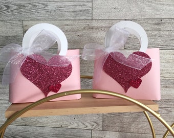 Purse Favor Paper Purse Petite Tote Mother's Day Gift Birthday Bridal Shower Favor (MM7)