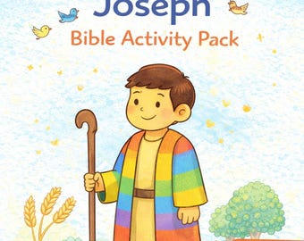 Joseph Bible Verse Printable | Christian Kids Classroom Decor (Digital Download)