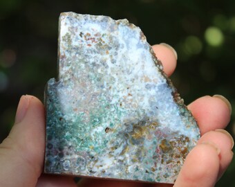 Ocean jasper slab, ocean jasper, rough ocean jasper, rainbow ocean jasper, Colorful Ocean Jasper Slab