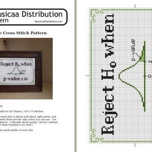 P-value Guide Cross-stitch Pattern image 2