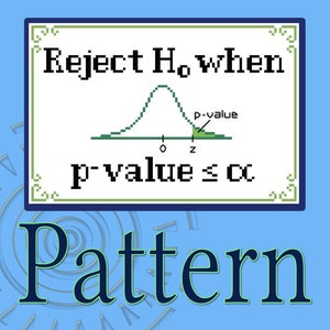 P-value Guide Cross-stitch Pattern image 1