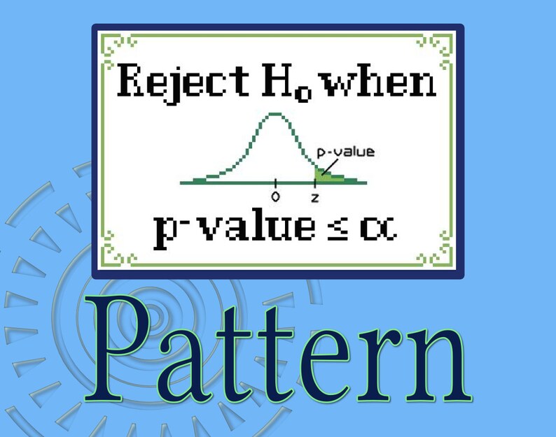 P-value Guide Cross-stitch Pattern image 1