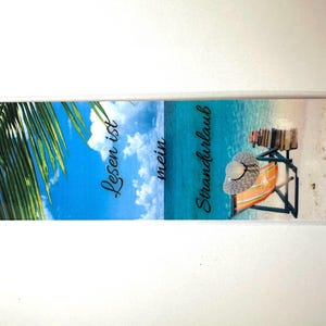 Reading is my beach vacation - Bookmark with saying - Download - Bookish Merch - Gift for book lovers & bookworms