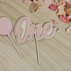Cake topper "One" e palloncino