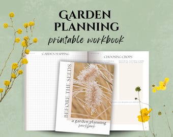 Garden Planning & Brainstorming Workbook | Gardening, Homesteading, Farming, Growing | Digital Download | Goodnotes, PDF