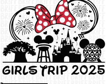 2025 Disney Girls Trip SVG, Minnie Castle Shirt Design (Digital Download)