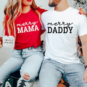 Frohe Weihnachten Familie SVG, Weihnachten Familie Passenden Design, lustige Mama Form, Daddy und ich Shirt, lustige Familie, Mama Papa Mini Shirt