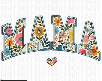 Floral Mama PNG: Camisa de primavera sublimada (download digital)