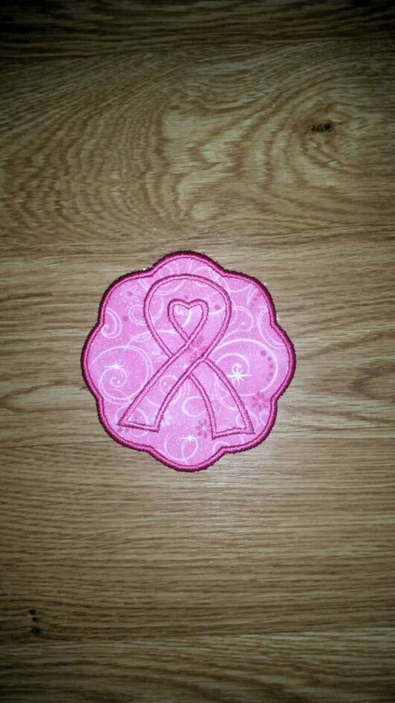 Scalloped patch awareness patch custom patch sewable patch Etsy