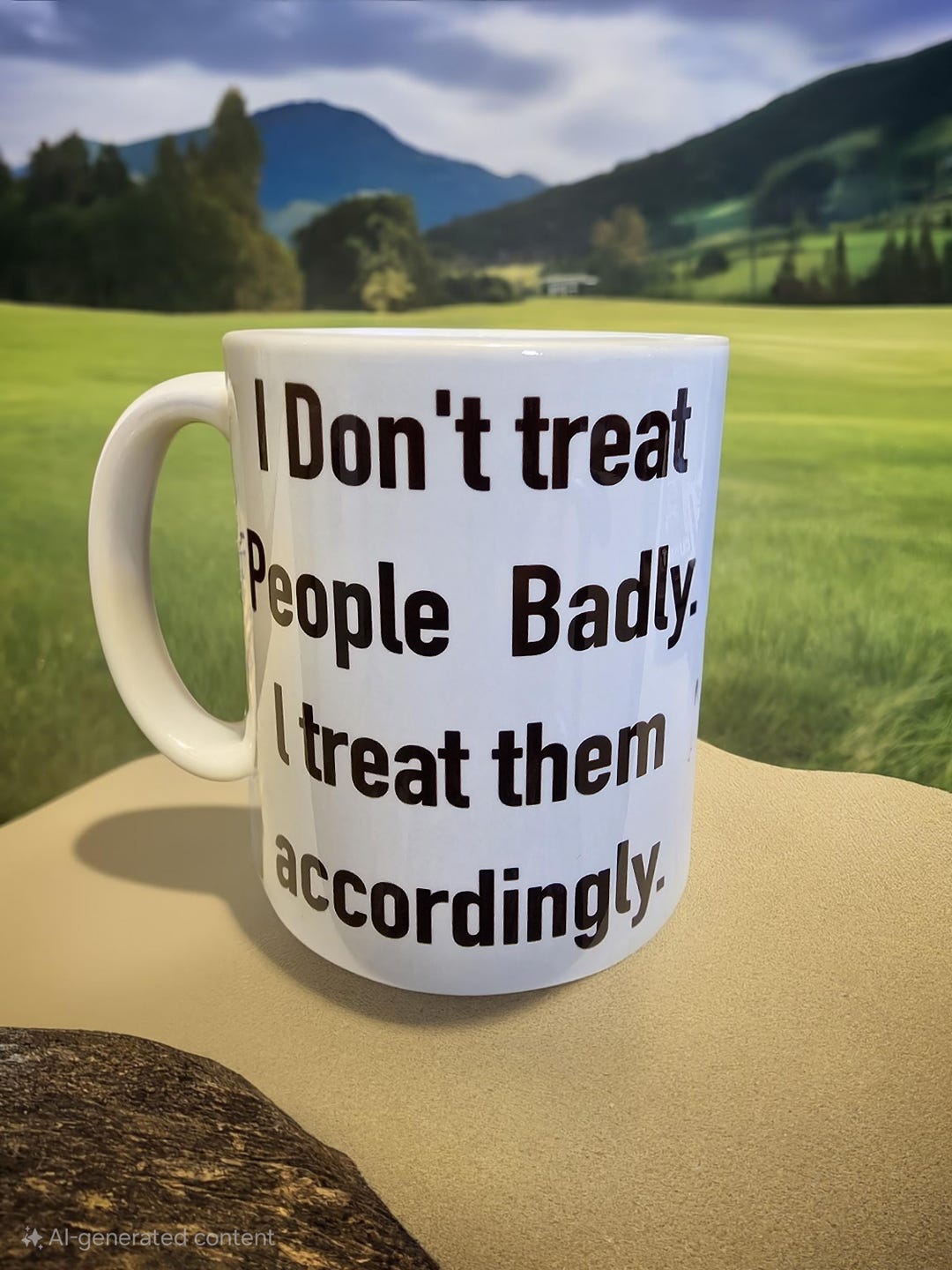 I Don't Treat People Badly Sweatshirt main image 0