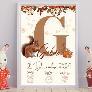 Poster personalizzato della foresta autunnale