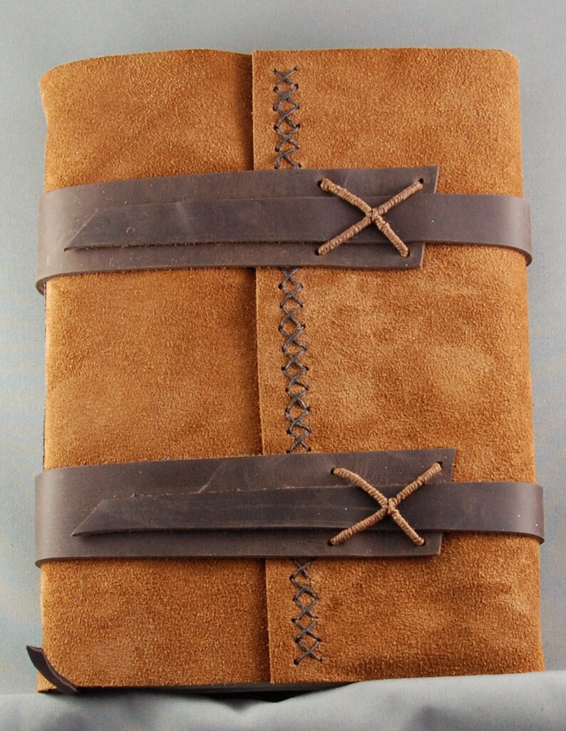 Handmade Leather Journal with Parchment Paper Etsy