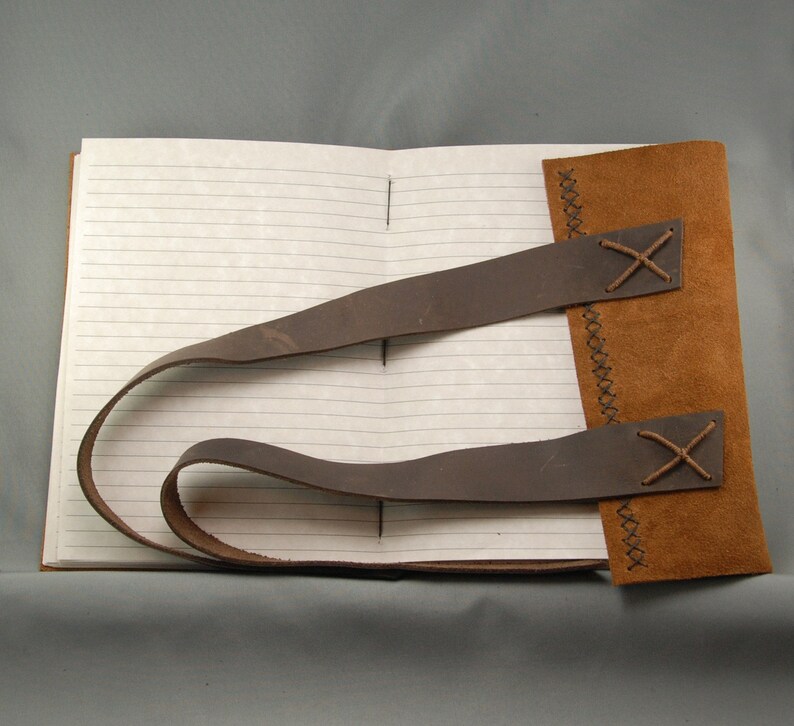 Handmade Leather Journal with Parchment Paper Etsy