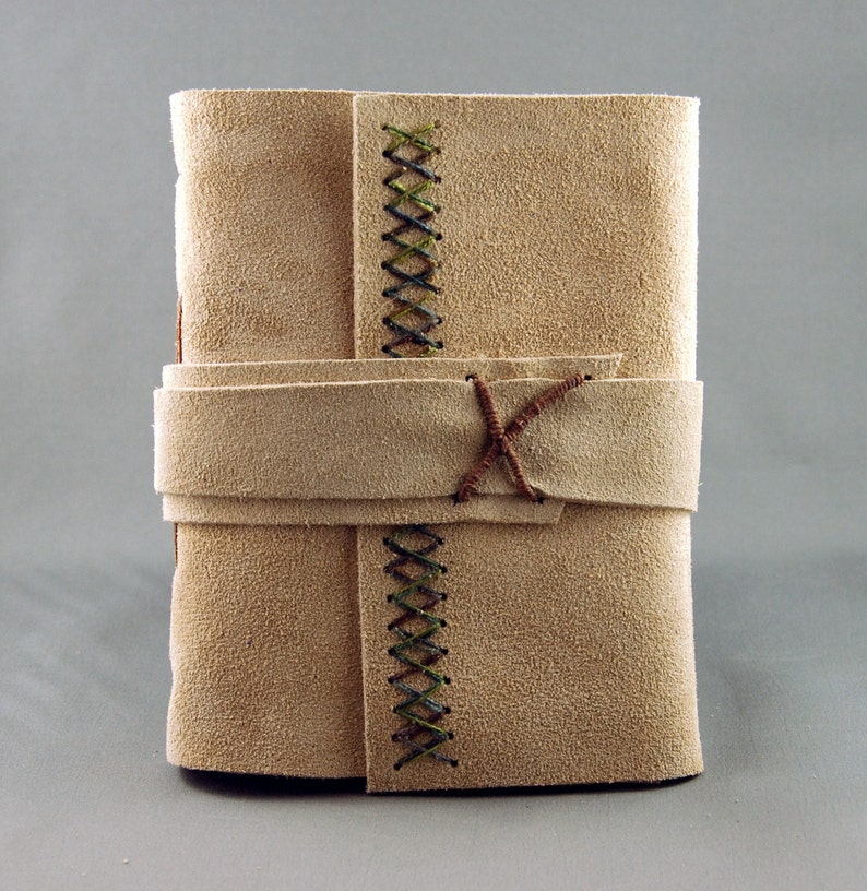 Handmade Leather Journal Sketchbook Medium Size Etsy