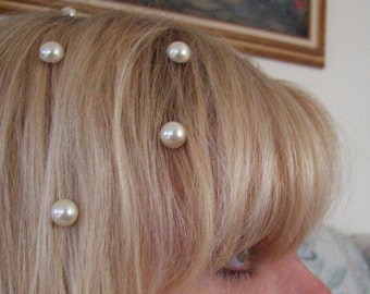 Floating hair pearls set of 10 wedding bridal prom hair jewelry reuseable #hairjewelry