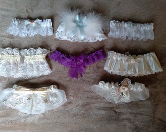 Lot of 8 Wedding garters assorted colors lingerie girl groom sexy #weddinggarter