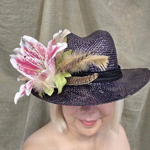 Stargazer Lily Derby Hat - Etsy display picture 2