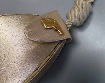 Horse Evening purse evening bag clutch gold triangular bag #kderbybag #kentuckyderbypurse