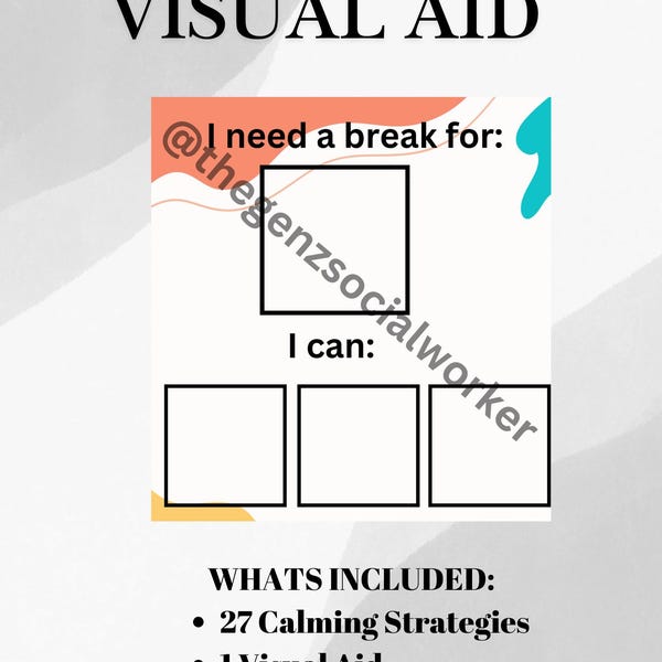 I Need a Break Visual - Etsy